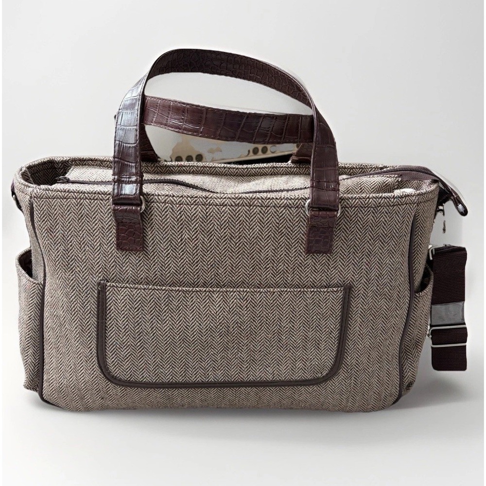 Hartmann Tweed Travel Tote Bag NEW Duffle Overnight Weekender Luggage Carry On